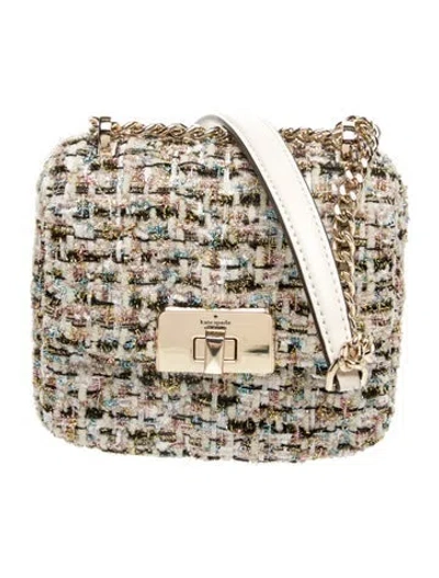 Pre-owned Kate Spade Tweed Evening Bag In Neutral