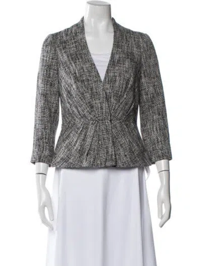 Pre-owned Kate Spade Tweed Pattern Blazer In Multi