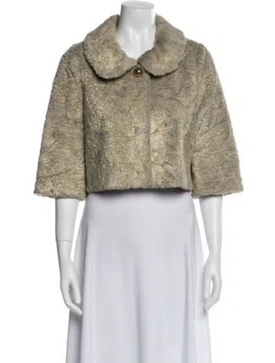 Pre-owned Kate Spade Tweed Pattern Bolero