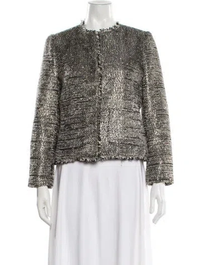 Pre-owned Kate Spade Tweed Pattern Evening Jacket W/ Tags In Multi