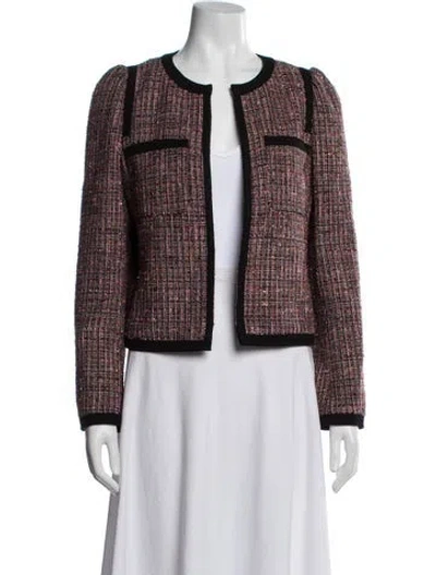 Pre-owned Kate Spade Tweed Pattern Jacket In Multicolor