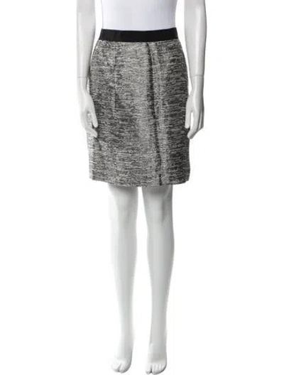 Pre-owned Kate Spade Tweed Pattern Knee-length Skirt In Black