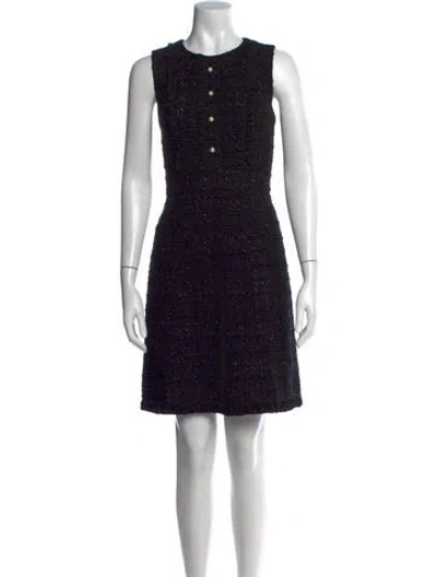 Pre-owned Kate Spade Tweed Pattern Mini Dress In Multi