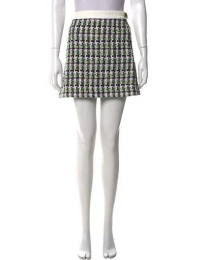 Pre-owned Kate Spade Tweed Pattern Mini Skirt