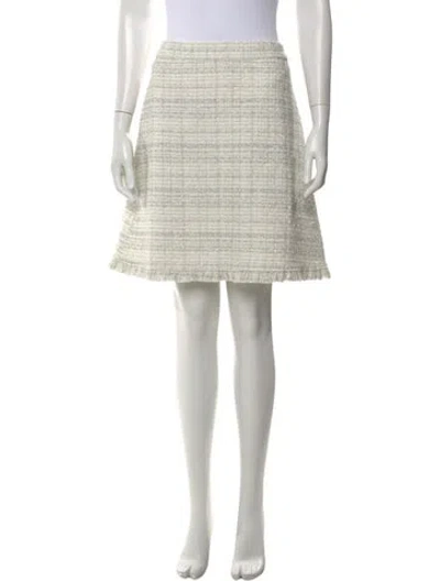 Pre-owned Kate Spade Tweed Pattern Mini Skirt In Multi