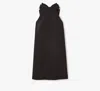 Kate Spade Twill Shift Dress In Black