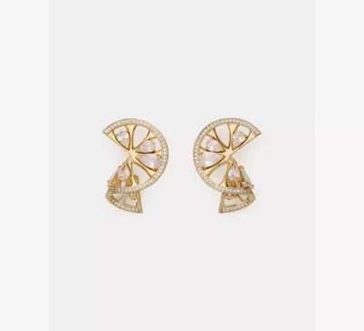 Kate Spade Twist Statement Earrings In Gold