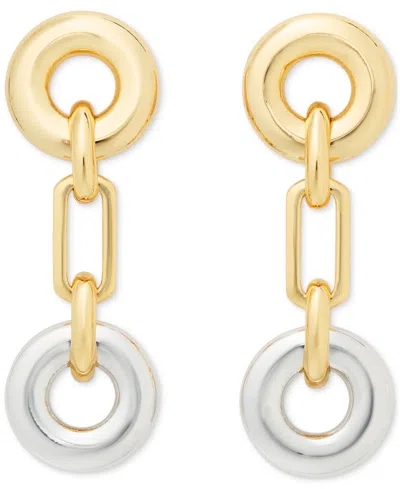 Kate Spade New York Mixed Metallic Linear Drop Earrings In Multi