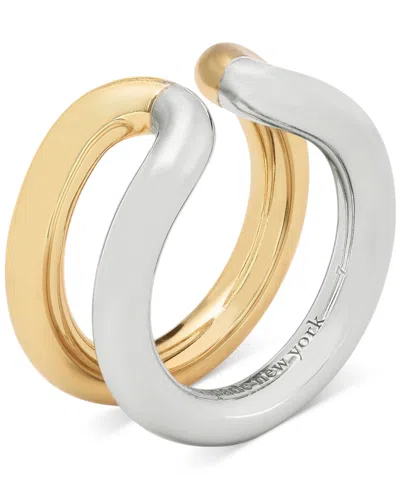 KATE SPADE TWO-TONE INTERLOCK RING
