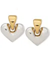Kate Spade Two-tone Sculpted Spade Drop Earrings In Multi