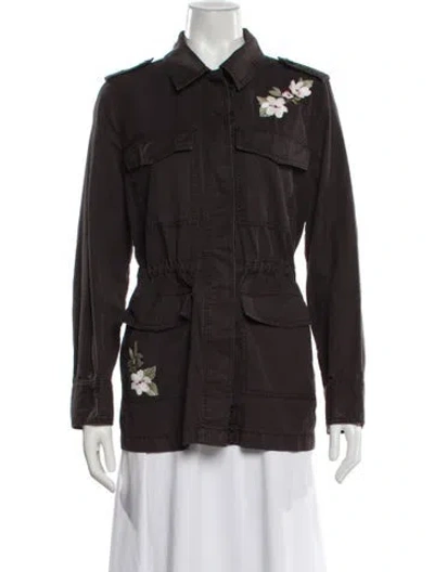 Pre-owned Kate Spade Utility Jacket In Brown