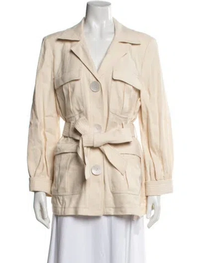 Pre-owned Kate Spade Utility Jacket In Neutral