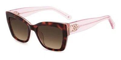 Kate Spade Valeria/s 0t4/ha Women's Sunglasses Tortoiseshell Size 53