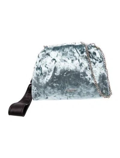 Pre-owned Kate Spade Velvet Clutch In Blue