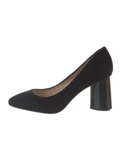 Pre-owned Kate Spade Velvet Crystal Embellishments Pumps In Black