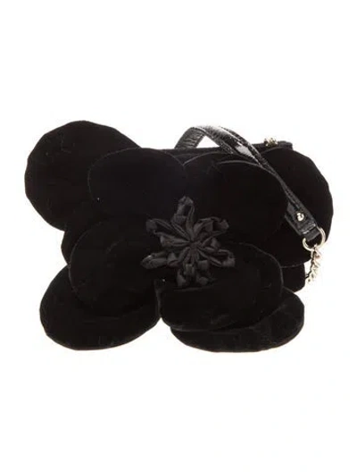 Pre-owned Kate Spade Velvet Evening Bag In Black