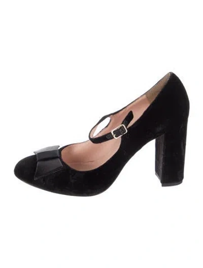 Pre-owned Kate Spade Velvet Pumps In Blue