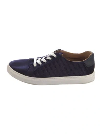 Pre-owned Kate Spade Velvet Sneakers In Blue