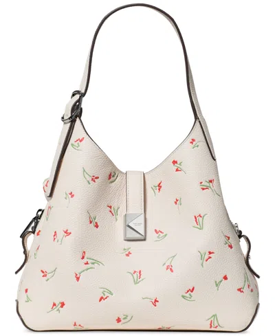 Kate Spade Vibrant Buds Small Crossbody Tote Handbag In Neutral
