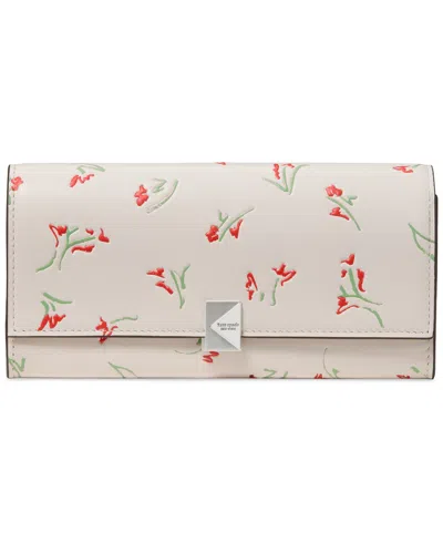 Kate Spade Vibrant Large Flap Wallet In Multi