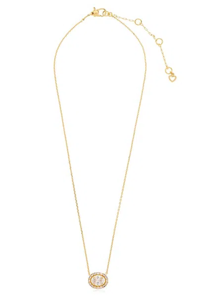 Kate Spade Victoria Mini Pendant Necklace In Gold