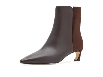 Kate Spade Viv Bootie Women's Boots Hot Fudge: 8.5 M, Leather/suede In Brown