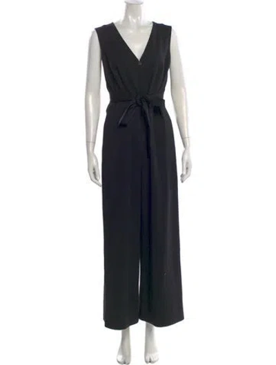 Pre-owned Kate Spade V-neck Jumpsuit In Black