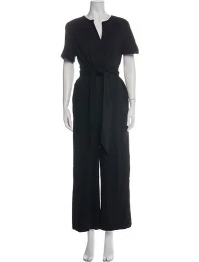Pre-owned Kate Spade V-neck Jumpsuit In Black