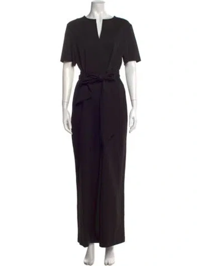 Pre-owned Kate Spade V-neck Jumpsuit In Black