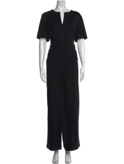 Pre-owned Kate Spade V-neck Jumpsuit In Black