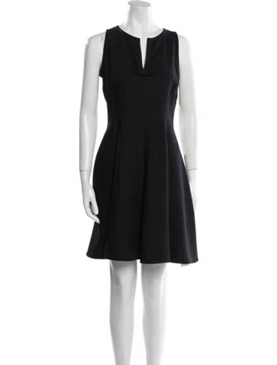 Pre-owned Kate Spade V-neck Mini Dress In Black