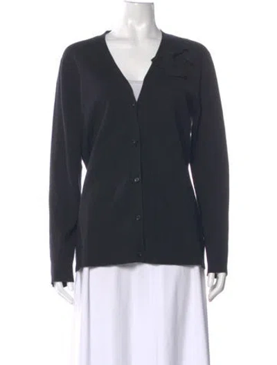 Pre-owned Kate Spade V-neck Sweater In Blue