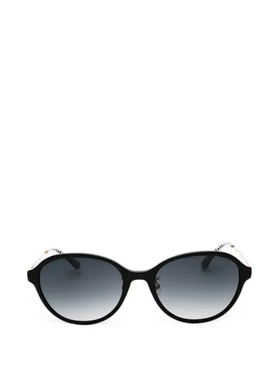 Kate Spade Vonnie Oval-frame Sunglasses In Black