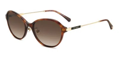 Kate Spade Vonnie/f/s Asian Fit 086/ha Women's Sunglasses Tortoiseshell Size 56 In Brown