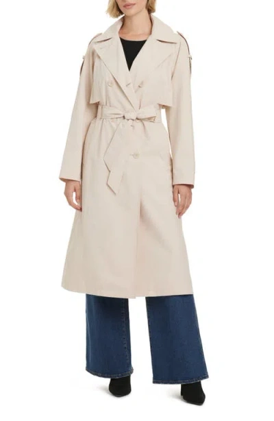 Kate Spade Water Resistant Double Breasted Trench Coat In Neutral