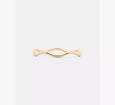Kate Spade Wave Thin Bangle In Gold