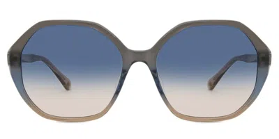 Kate Spade Waverly/g/s Asian Fit Pjp/i4 Women's Sunglasses Brown Size 57