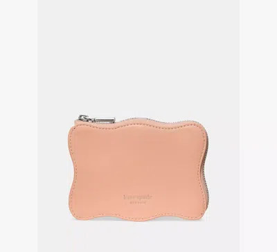 Kate Spade Wavy Mini Zip Card Case In Pink