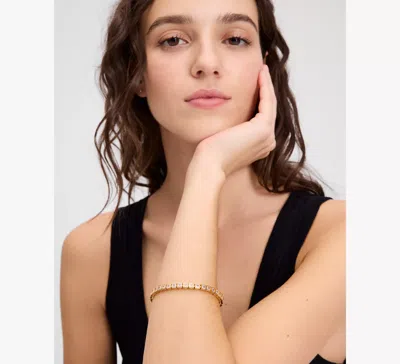 Kate Spade Way With Words Crossword Tennis Bracelet In Gold