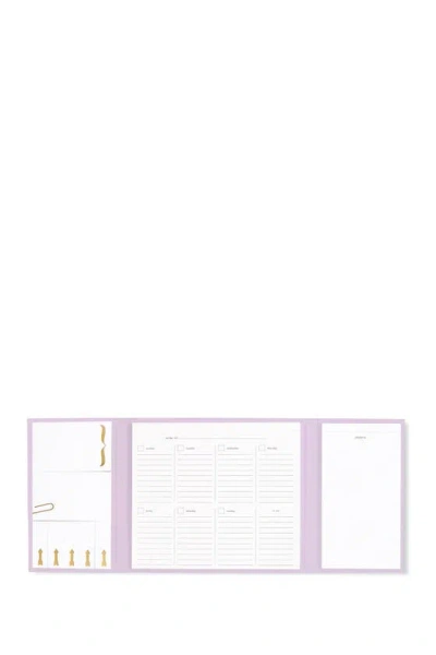 Kate Spade Weekly Desktop Calendar & Folio, Swing Flora In Navy