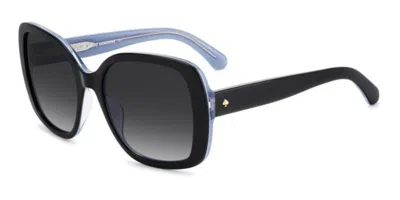 Kate Spade Wenona 2/g/s Vestibilità Orientale D51/9o Occhiali Da Sole Neri Per Donna
