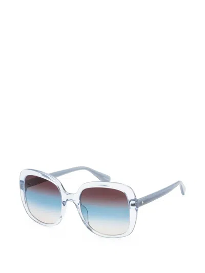 Kate Spade Wenona Square-frame Sunglasses In Blue