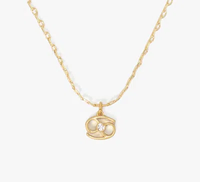 Kate Spade What's Your Sign Cancer Mini Pendant In Gold