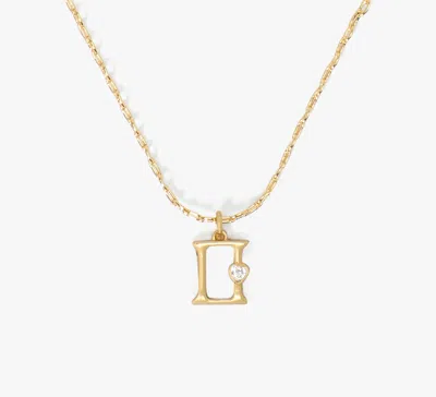 Kate Spade What's Your Sign Gemini Mini Pendant In Clear/gold