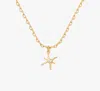 Kate Spade What's Your Sign Pisces Mini Pendant In Clear/gold