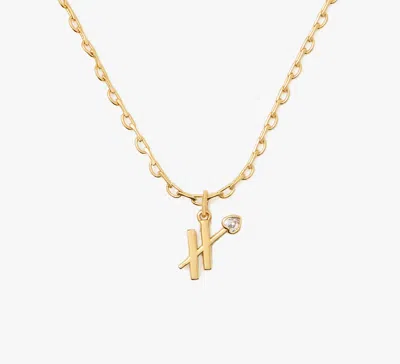 Kate Spade What's Your Sign Sagittarius Mini Pendant In Clear/gold