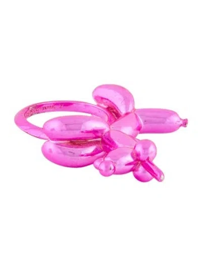 Pre-owned Kate Spade Whimsies Balloon Unicorn Ring In Pink