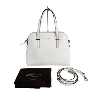 Pre-owned Kate Spade White Leather Handbag Shoulder Bag ()