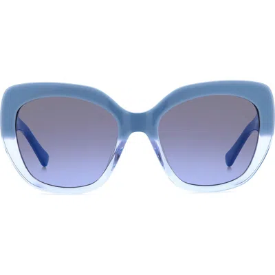 Kate Spade Winslet 55mm Gradient Round Sunglasses In Yellow