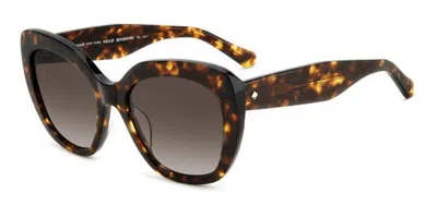 Kate Spade Winslet/g/s Asian Fit 086/ha Women's Sunglasses Tortoiseshell Size 55 In Brown